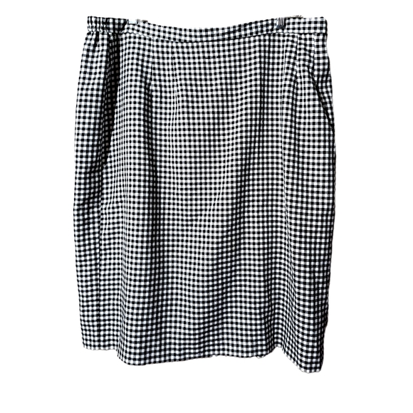 Vintage Gingham Pencil Skirt - Picture 1 of 3